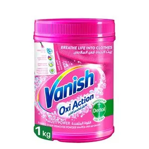 Vanish Oxi Action Fabric Stain Remover Powder 1kg - Coloured & White Clothes