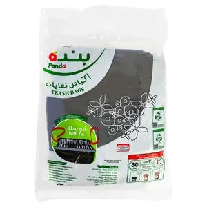Panda Garbage Bag/Tie 30Pcs 30gal