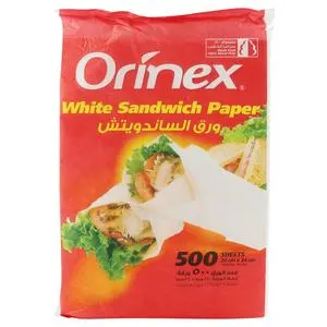 Orinex White Sandwich Paper 500pcs