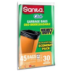 Sanita Club Garbage Bags HD 45 x 30 Gallons