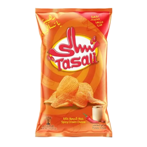 تسالي شرائح بطاطس جبنة كريمية حارة-155 غرام
