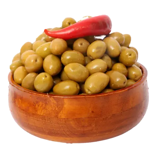 مغربي زيتون أخضر بالفلفل الحار- غرام 250