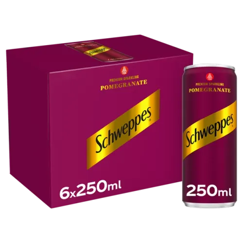 شويبس مشروب غازي بنكهة الرمان-6 X 250 مل