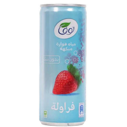 نوفا مياه مياه فوار نكهة فراولة-250 مل