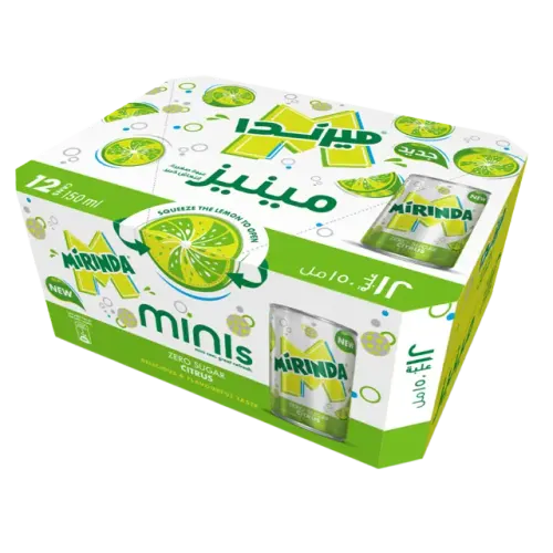 ميرندا صودا حمضيات زيرو سكر-12 X 150 مل
