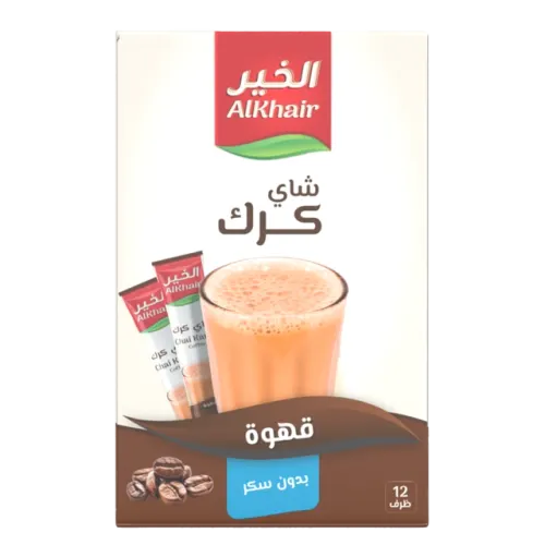 الخير شاي كرك قهوة بدون سكر-12 X 15 غرام