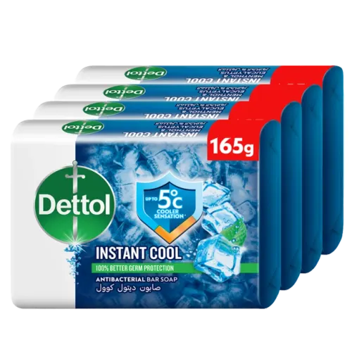 ديتول صابون استحمام بارد برائحة المنثول والأوكالبتوس-3 + 1 × 165 غرام