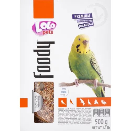 لولو بتس طعام متكامل لطيور البدجي-500 غرام