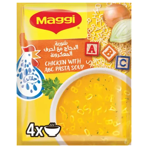 ماجي شوربة الدجاج مع أحرف المعكرونة-66 غرام