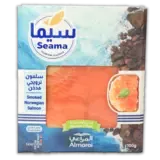 نرويجي سيما سمك سلمون مدخن-100 غرام
