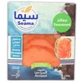 نرويجي سيما سمك سلمون مدخن متبل-100 غرام