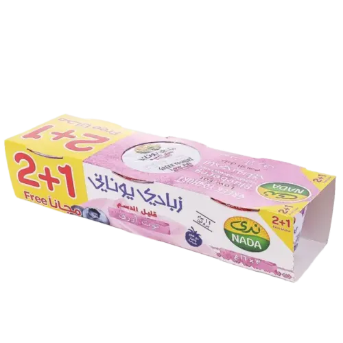ندى زبادي يوناني بالتوت قليل الدسم-2+1X160 غرام