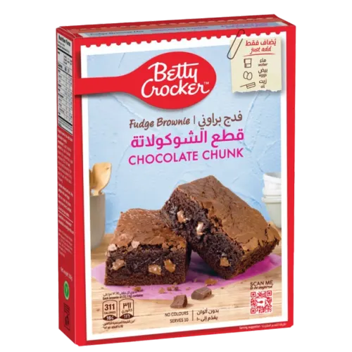 بيتي كروكر خليط البراوني بمكعبات الشوكولاتة-496 غرام