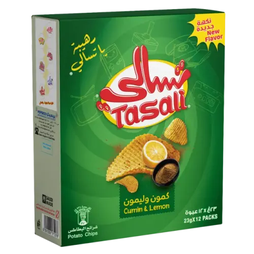 تسالي بطاطس شيبس كمون و ليمون-23 غرام