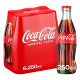 كوكا كولا كرتونة زجاجات مشروب غازي-6 × 250 مل