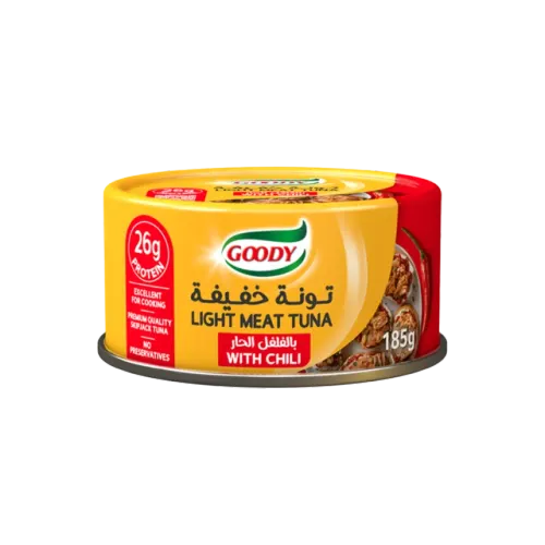 قودي تونة خفيفة بالفلفل الحار-185 غرام