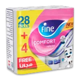 فاين ورق تواليت ناعم طبقتين-28+4 رولات