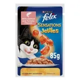 فليكس طعام قطط سلمون & طماطم بالجيلي-85 غرام