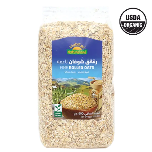 أرض الطبيعة رقائق الشوفان الناعمة-500 غرام