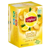 ليبتون أكياس شاي ليمون و زنجبيل-1.6غرام