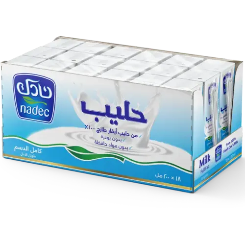 نادك حليب كامل الدسم طويل الأجل-200 مل