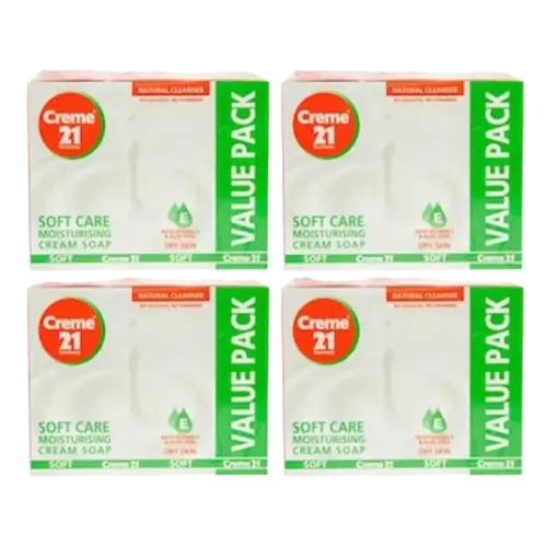 كريم21 صابون العناية المرطب الناعم مع فيتامين E-125 غرام