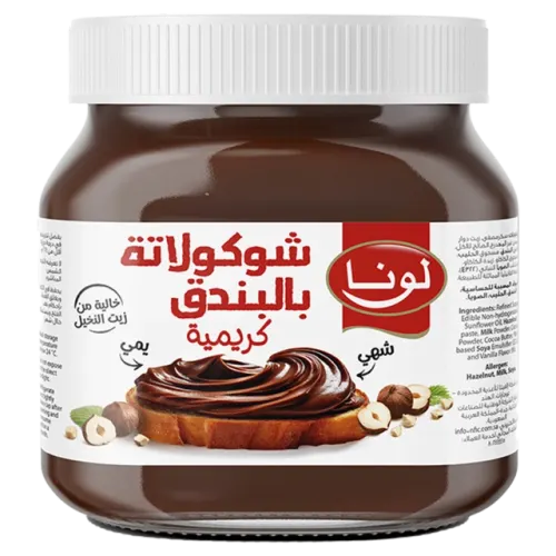 لونا لشوكولاتة بالبندق كريمية-400 غرام