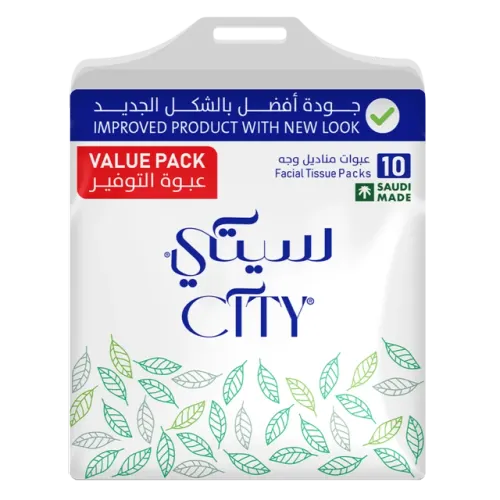 سيتي مناديل الوجه الناعمة-10 X 150 منديل