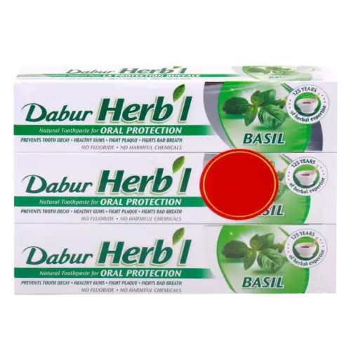 دابور معجون أسنان أعشاب متنوع-3 X 150 غرام
