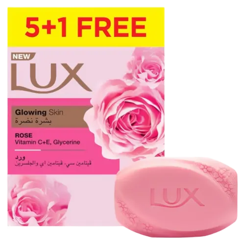 لوكس صابونة للبشرة المتوهجة بفيتاميني C و E والجلسرين-6 X 170 غرام