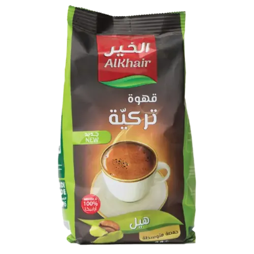 الخير قهوة تركية بالهيل تحميص داكن-200 غرام
