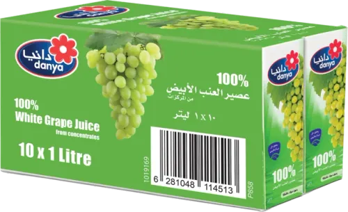 دانيا عصير العنب الأبيض-10 X 1 لتر