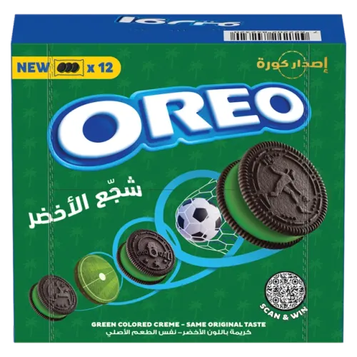 أوريو بسكويت بالكريمة الخضراء المذاق الأصلي-12 X 35.50 غرام