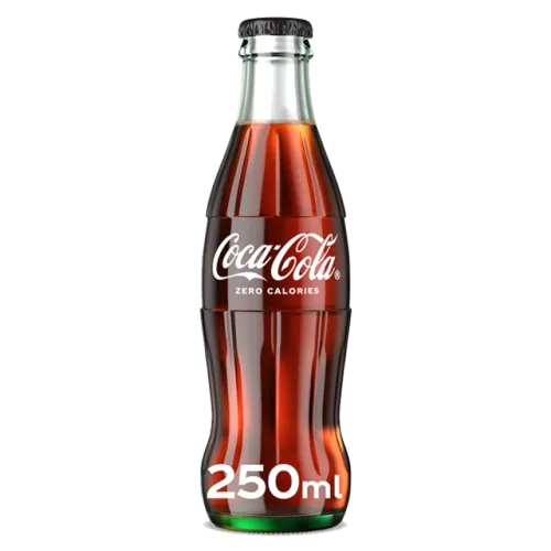 كوكا كولا كرتونة مشروب غازي زيرو زجاجة زجاج-6 × 250 مل