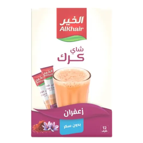 الخير شاي كرك زعفران بدون سكر-12 X 15 غرام