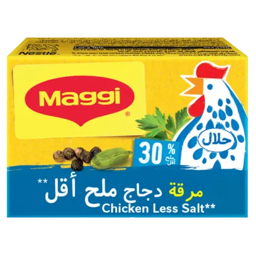 ماجي مكعبات مرقة الدجاج ملح أقل-24 X 18 غرام