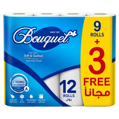سانيتا لفة ورق تواليت برائحة الباقة 3 طبقات-9 + 3 مجانا