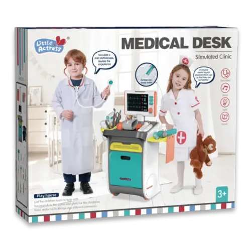 طقم لعبة المكتب الطبي-حبة