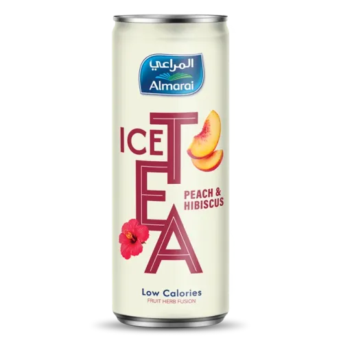 المراعي شاي مثلجبالخوخ و الكركديه-315 مل