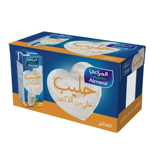 المراعي حليب خالي من اللاكتوز-12X1 لتر