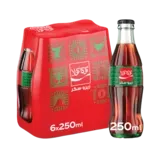 كوكا كولا كرتونة مشروب غازي زيرو زجاجة زجاج-6 X 250 مل
