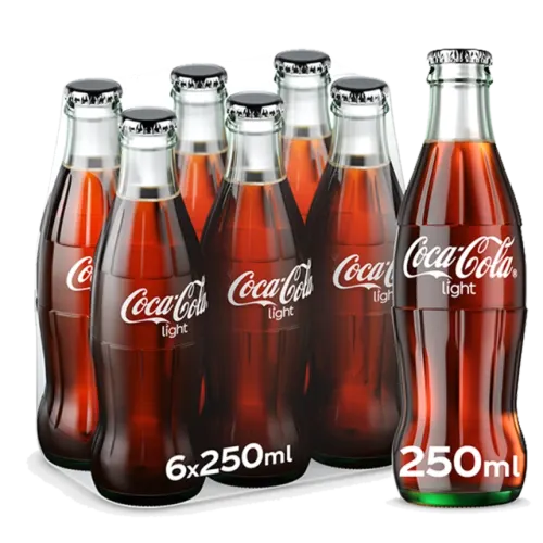 كوكا كولا كرتونة مشروب غازي لايت زجاجة زجاج-6 X 250 مل